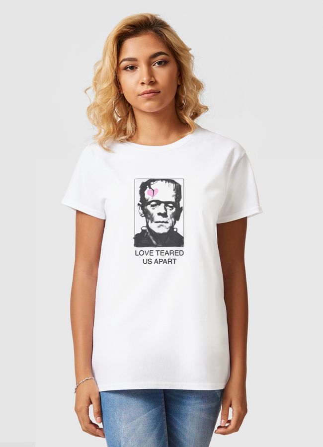 "Love teared us apart" - Women Basic T-Shirt