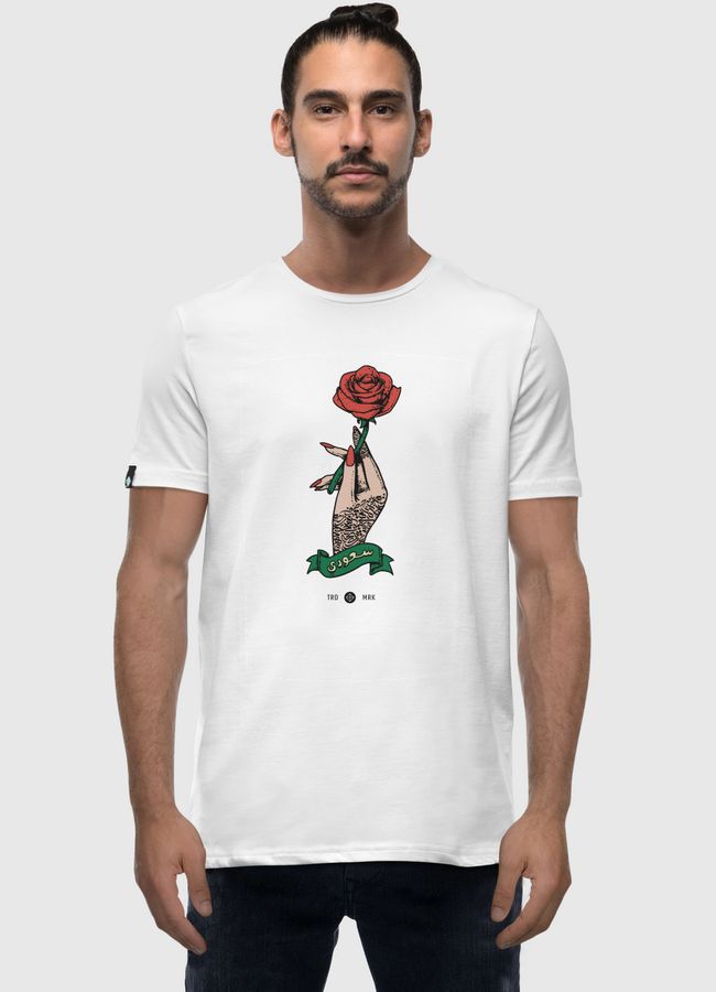 Calligraphy & Roses - Men Premium T-Shirt