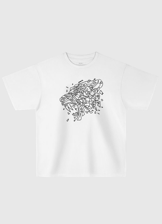 Geometric Sabertooth - Oversized T-Shirt