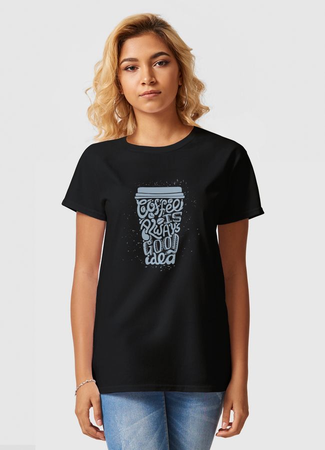 Coffee Mug - Women Basic T-Shirt