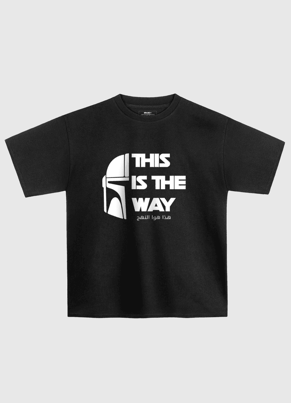 This is the Way-White Text Oversized T-Shirt