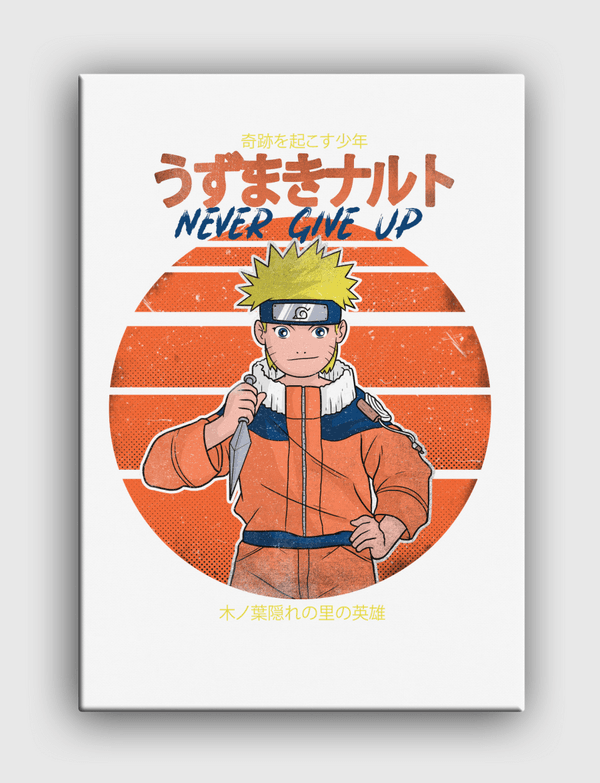 naruto never give up Canvas