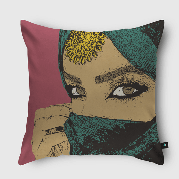 Arabian Eyes Throw Pillow