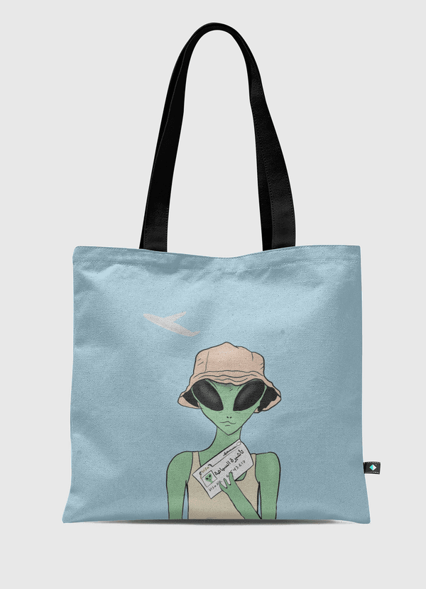 Alien tourist Tote Bag