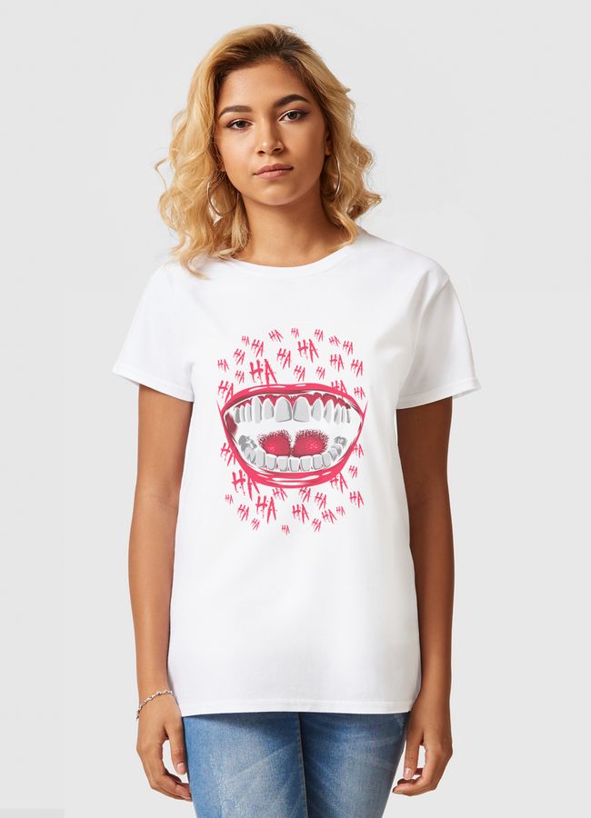 Crazy laugh - Women Basic T-Shirt