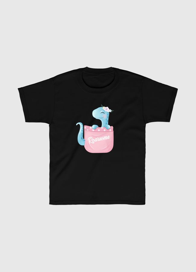 Funny Cute Pocket Dinosaur - Kids Classic T-Shirt