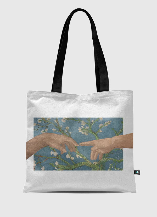 when almond blossoms meet Tote Bag