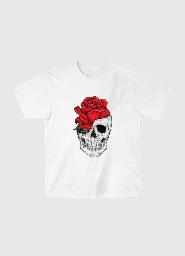 Floral Skull Design - Classic T-Shirt