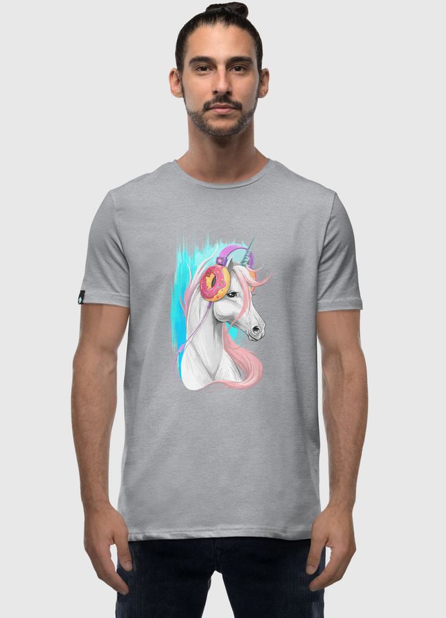 Unicorn in the headphones  - Men Premium T-Shirt