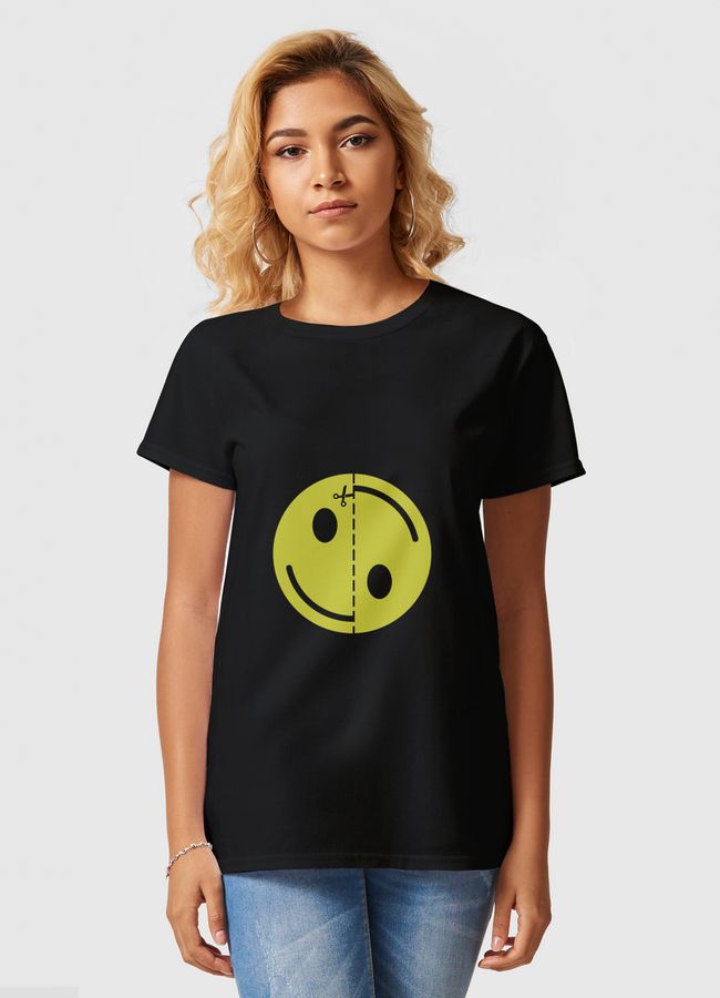 cut up a smile - Women Basic T-Shirt