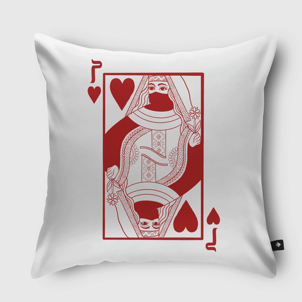 Queen of hearts Throw Pillow
