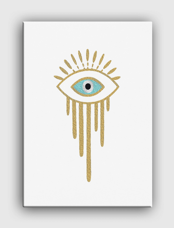 Synthetics: Melted Eye Canvas