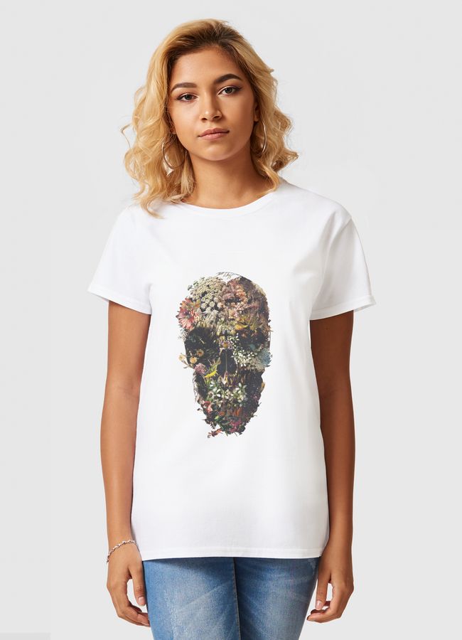 Smyrna Skull - Women Basic T-Shirt