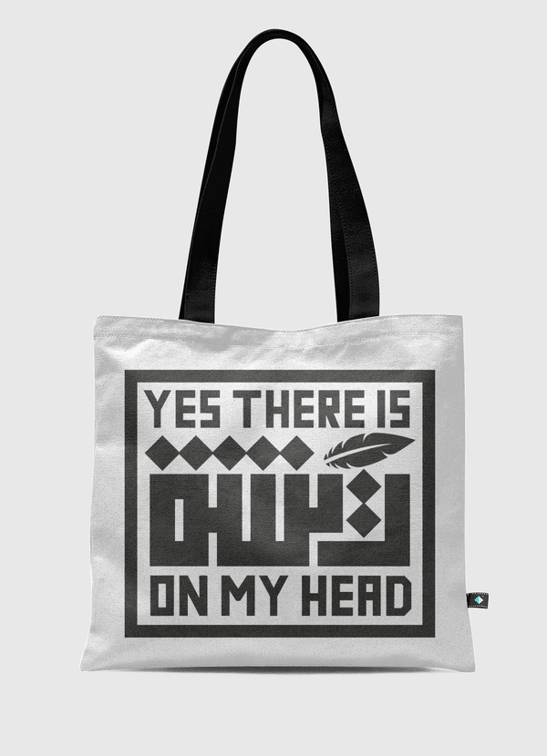 Feather on My Head Tote Bag