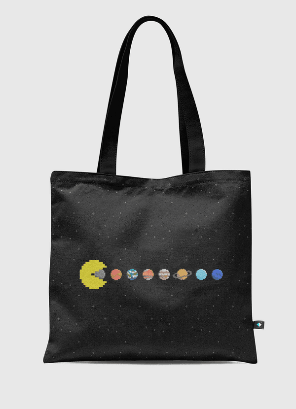 باكمان والكواكب بيكسل Tote Bag