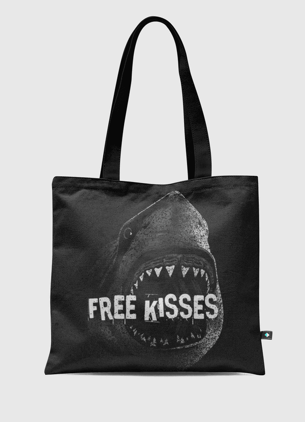 Free Kisses Shark Tote Bag