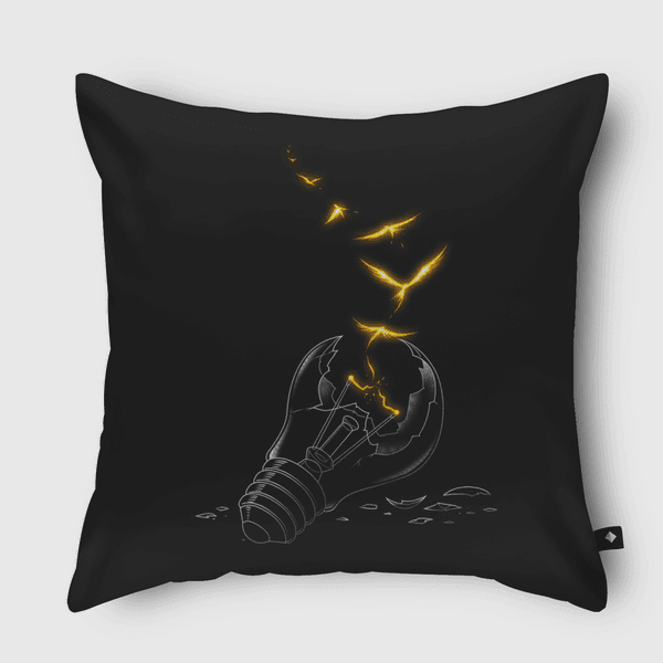 Freedom Light Bird Throw Pillow