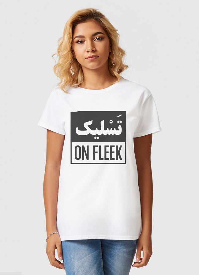 Tasleek on Fleek - Women Basic T-Shirt