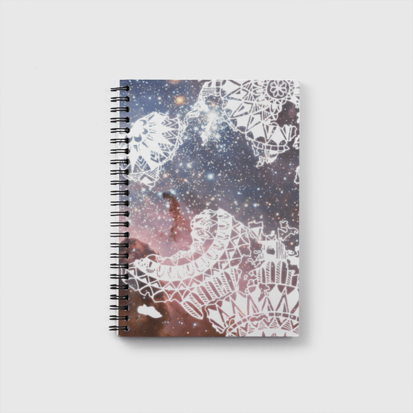 world map mandala Notebook