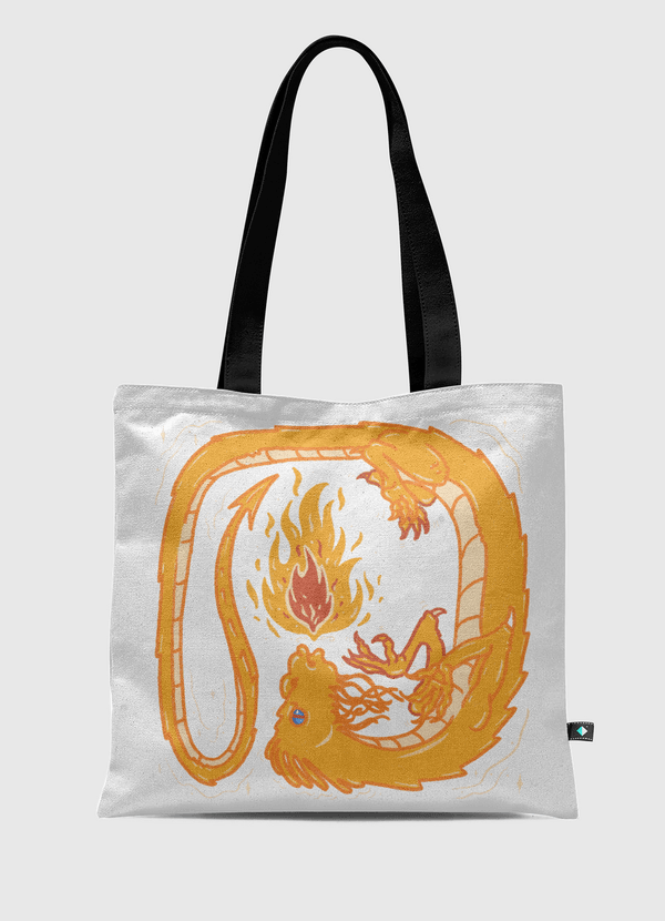 Dragon Flame Tote Bag