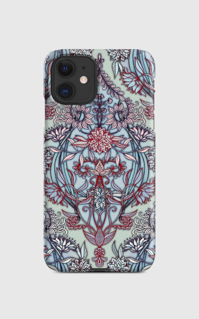 Red & Blue Nature Doodle - Regular Case