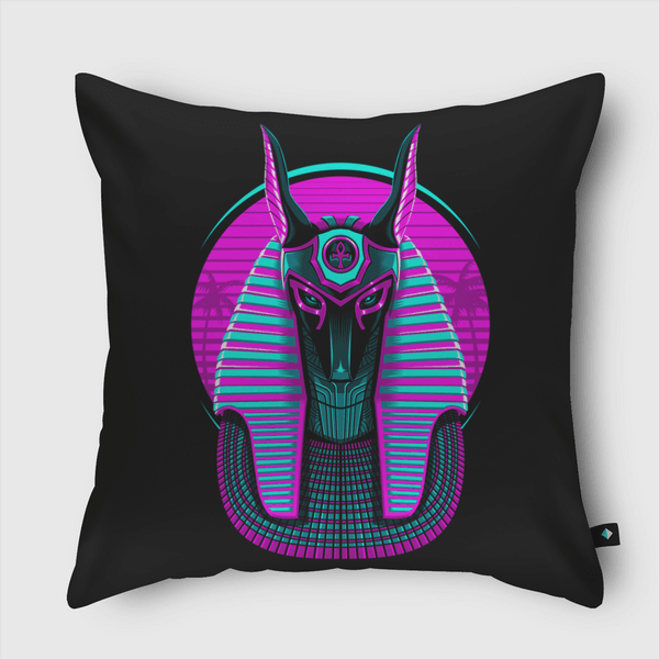 Retro egyptian Throw Pillow