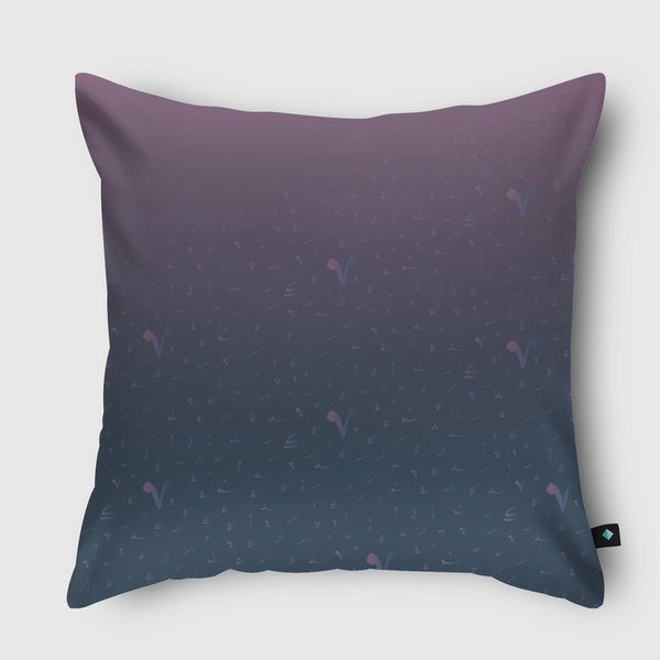 Grediant on Tashkeel x1 Throw Pillow