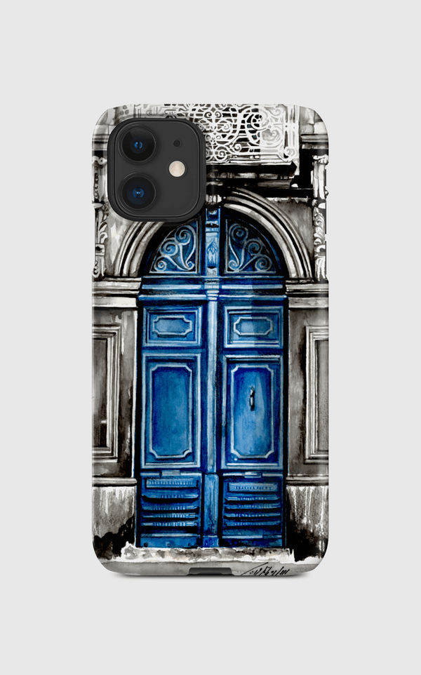 blue old door Regular Case