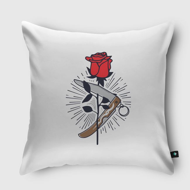 موس ووردة - Throw Pillow