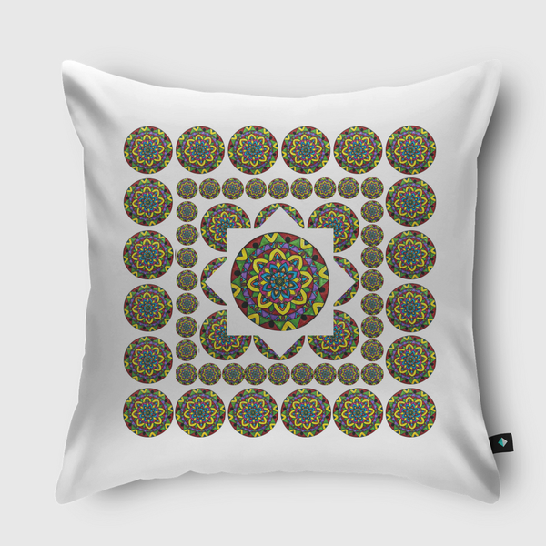 Mandala star Throw Pillow