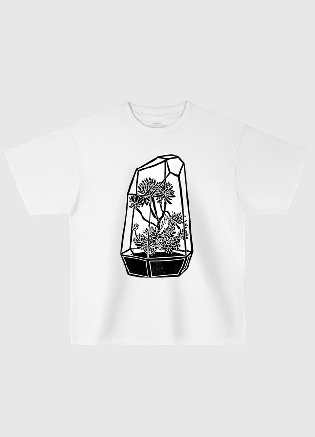 Terrarium Blockprint - Oversized T-Shirt