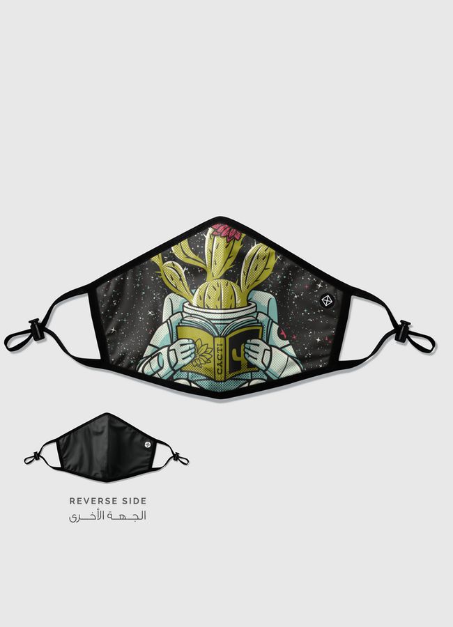 Astronaut Cactus Succulent - Reversible Mask