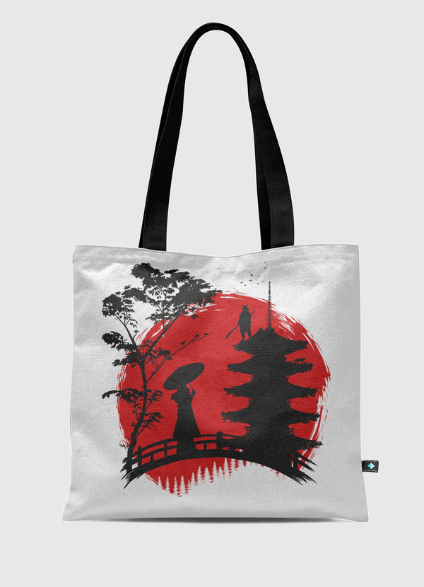 Geisha and Samurai Tote Bag