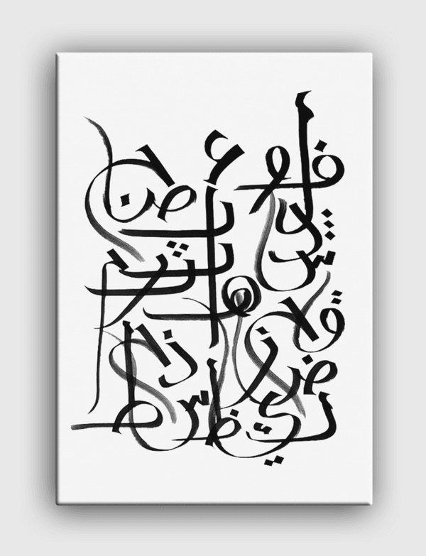 Calligraphy table Canvas