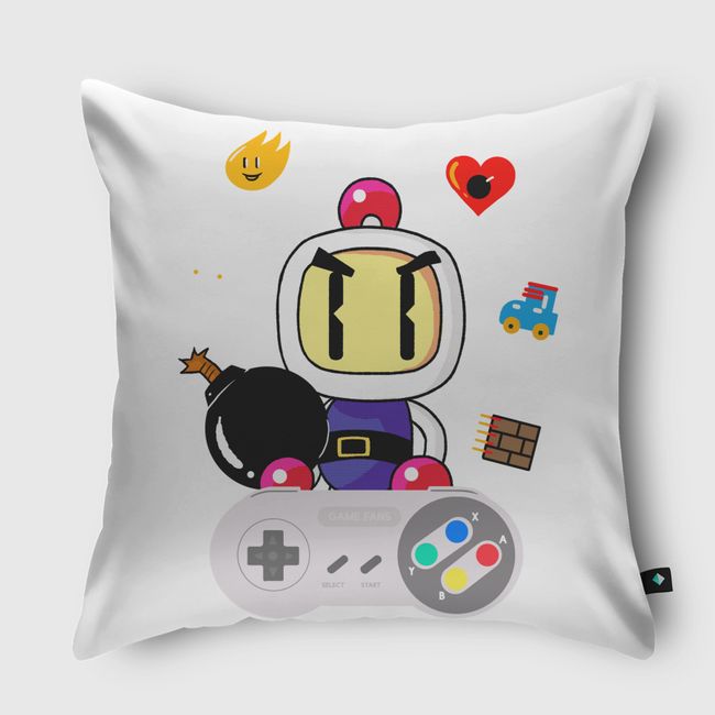 console retro bomb - Throw Pillow