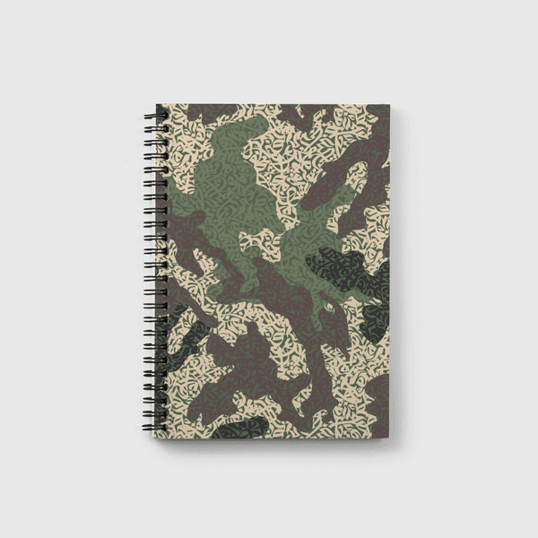 Camo Calligraphy Notebook