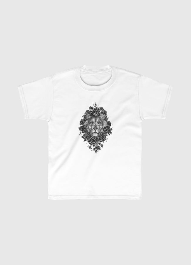 Lion in flowers - Kids Classic T-Shirt