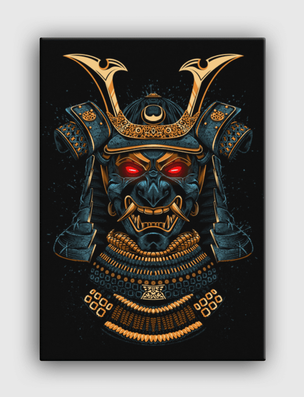 Awesome Samurai Gold Canvas