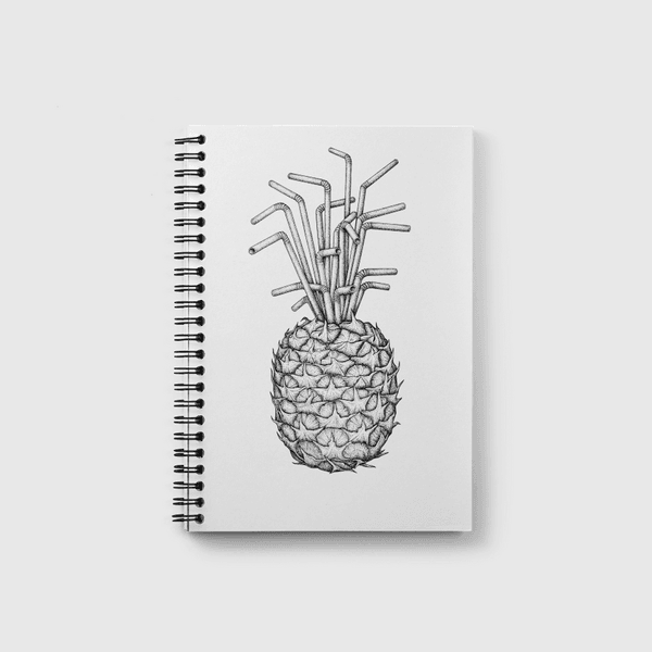 Pineapple straws Notebook