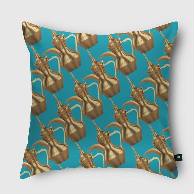 دلة دلتين ثلاث دلات - Throw Pillow