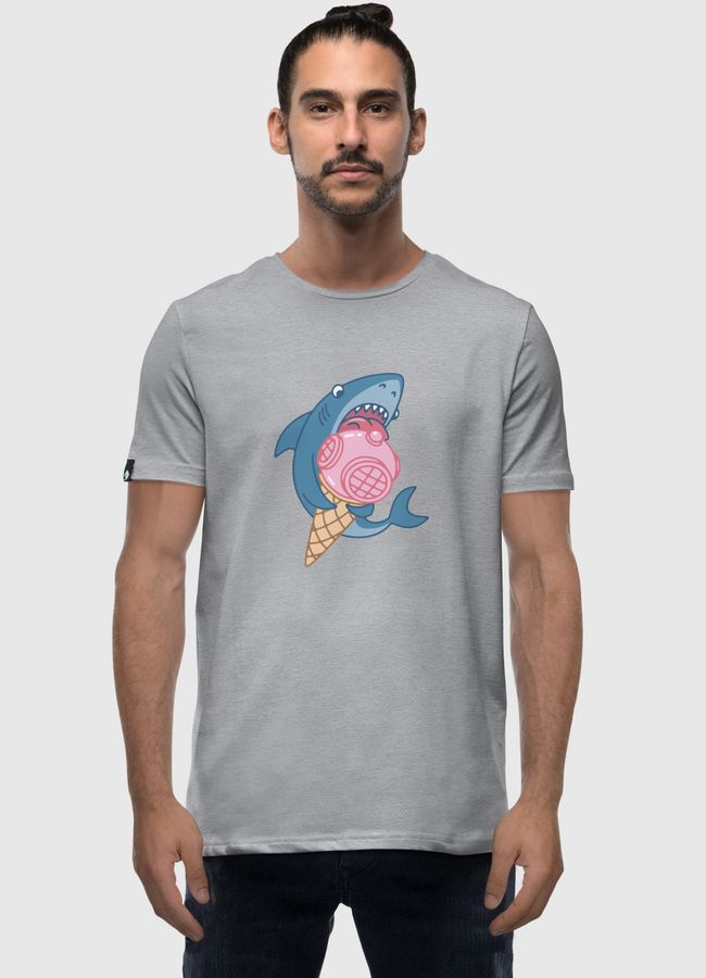 SHARK AND ICE CREAM - Men Premium T-Shirt