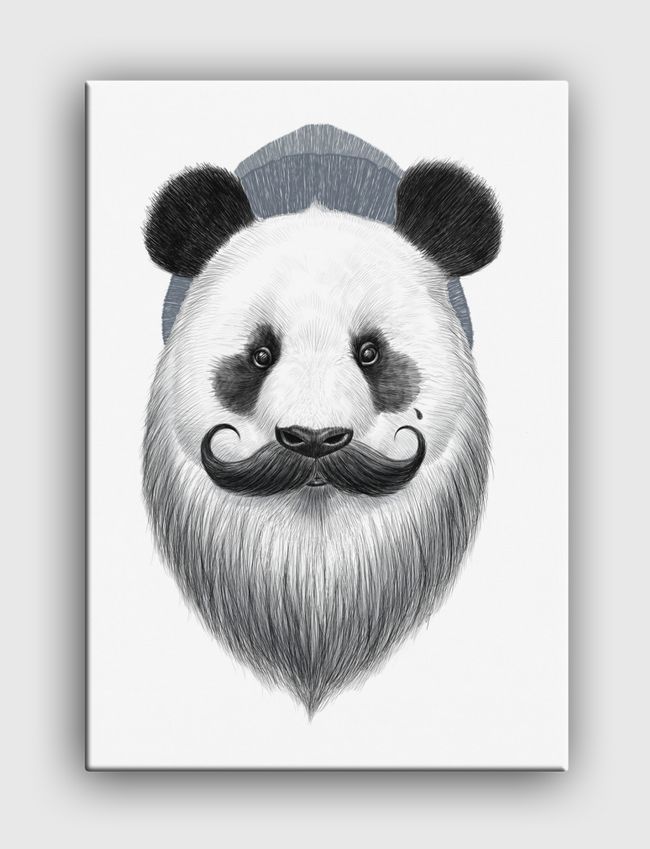 Bearded panda - Canvas