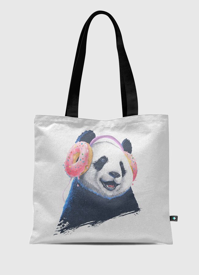 Panda in headphones - Tote Bag