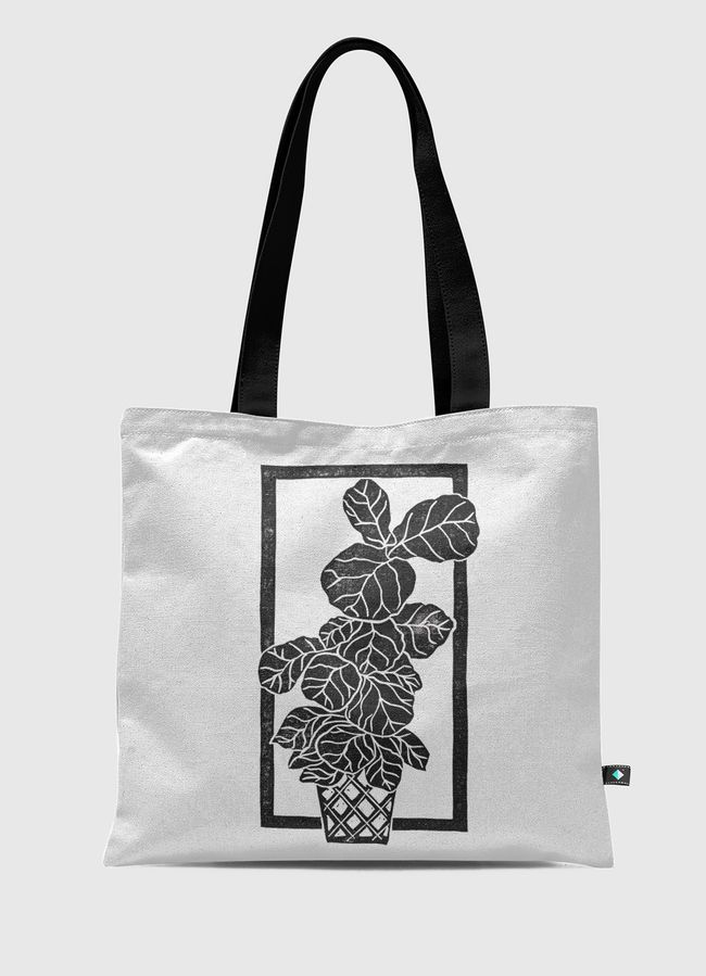 Fiddle Leaf Fig Blockprint - Tote Bag