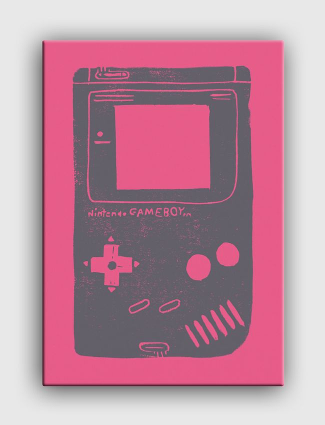 Game Boy Blockprint Pink - Canvas