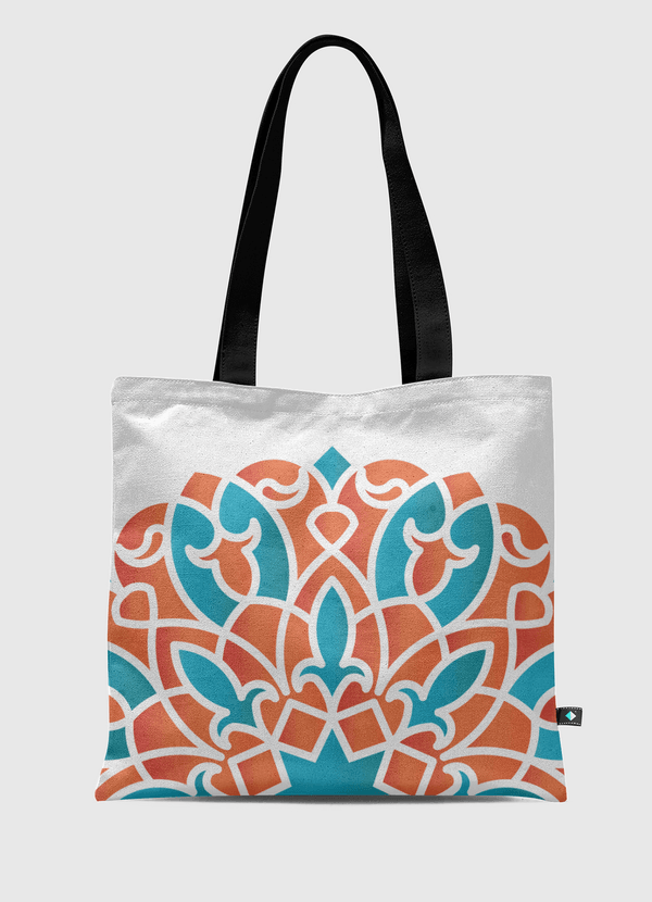 Flipped design arabesque Tote Bag