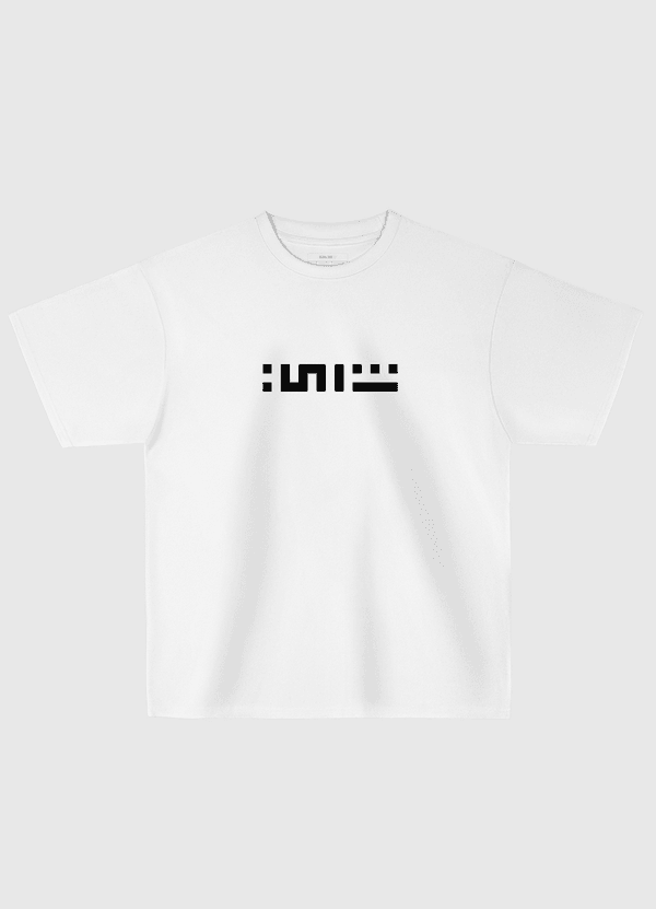 Chai in kufi square Oversized T-Shirt