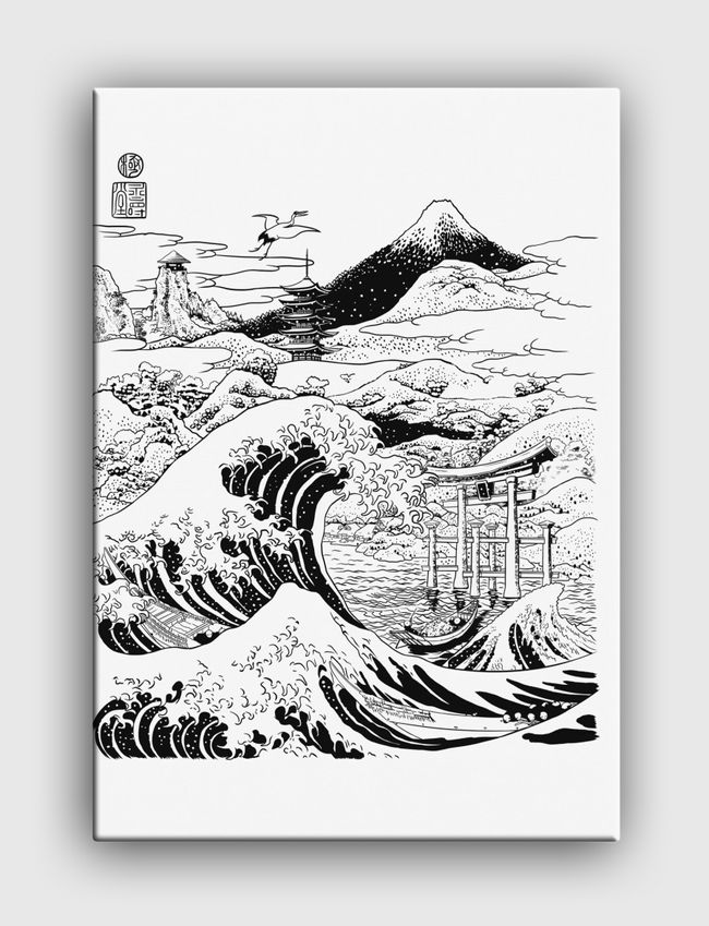 The wave Mount Fujiyama - Canvas