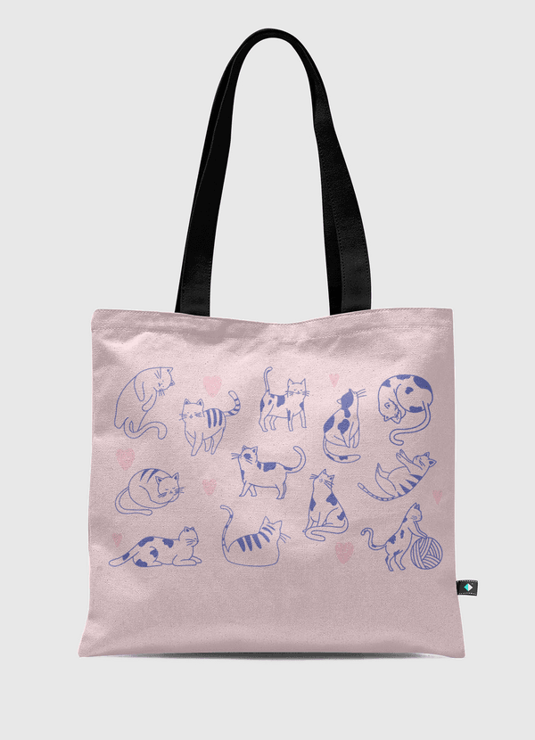 قطط سعيدة  Tote Bag