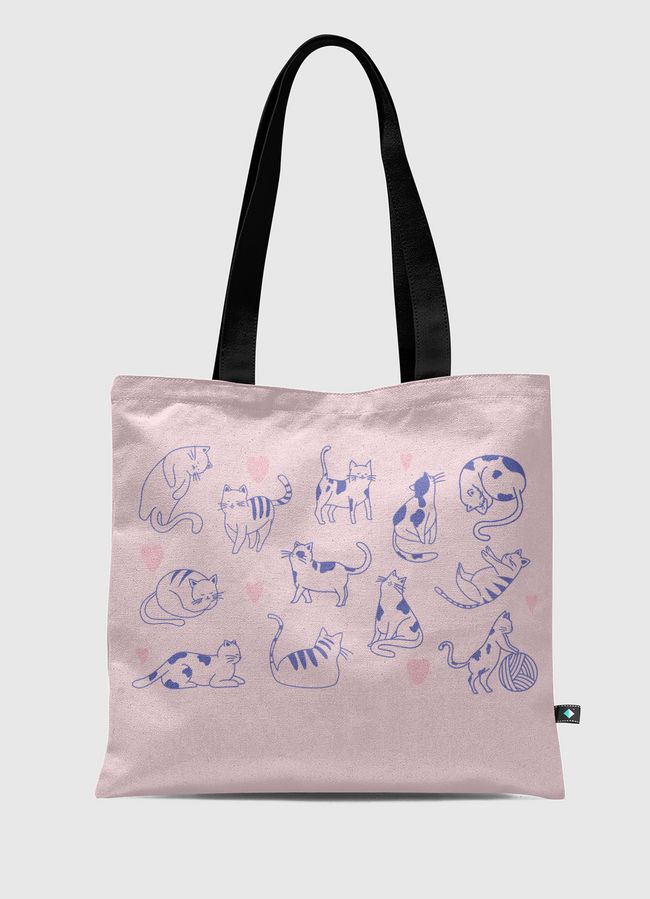 قطط سعيدة  - Tote Bag